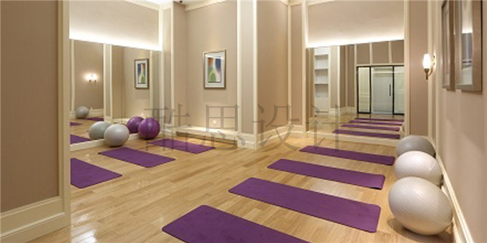 广州大型瑜伽会所装修设计案例 现代简约风格
